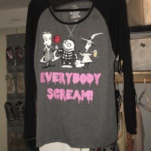 Nightmare Before Christmas Baseball Tee